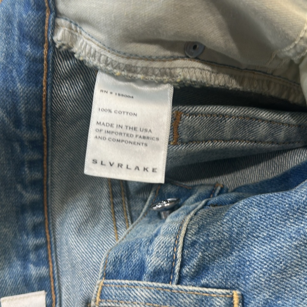 SLVRLAKE Denim Blue Wide Leg Jeans - Picture 11 of 11